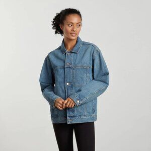 Everlane The Everyone Denim Jacket - Light Wash Blue - Size E3/S